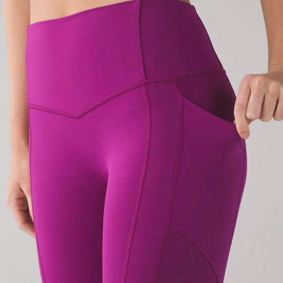 lululemon All The Right Places Crop II Workout Legging Regal Plum Purple Size 12 - Picture 3 of 12